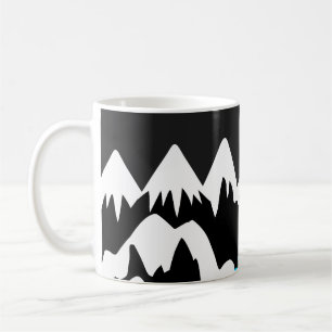 Gebirgszüge Fluss Night Ocean Landschaft Kaffeetasse