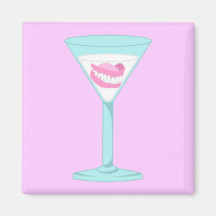 Gebiss-falsche Zähne Martini Magnet