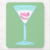 Gebiss-falsche Zähne Martini Mousepad (Vorne)