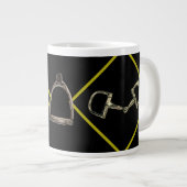 Gebiss & Steigbügel Jumbo-Tasse (Vorderseite Rechts)