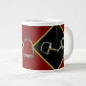 Gebiss & Steigbügel Jumbo-Tasse (Vorderseite Rechts)