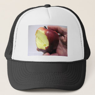 Gebissener roter Apfel Truckerkappe
