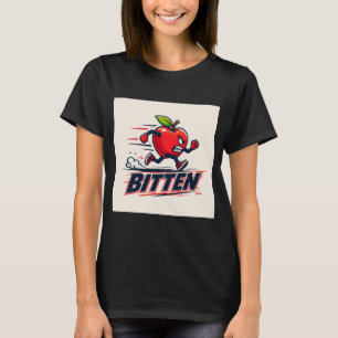 Gebissenes Laufapfel-T-Shirt T-Shirt