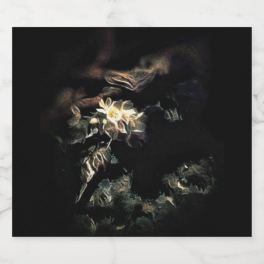 gebläht alkoholflaschenetikett (Einzelnes Label)