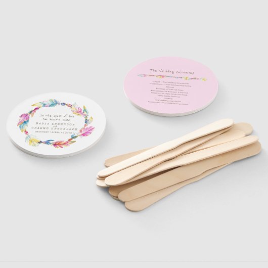 Gebläse für das Hochzeitsrosa Boho Federbeine und Fächer (Non-assembled)