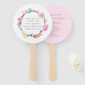 Gebläse für das Hochzeitsrosa Boho Federbeine und Fächer (Vorne und Hinten)