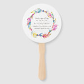 Gebläse für das Hochzeitsrosa Boho Federbeine und Fächer (Vorderseite)