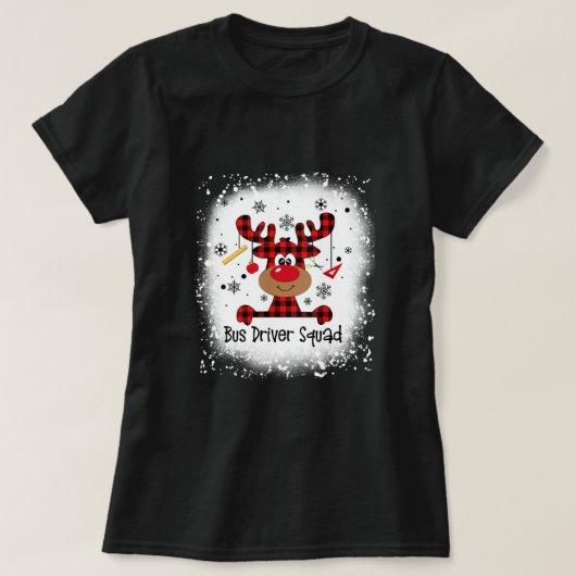 geblasener Busfahrer Squad Reindeer Funny Christma T-Shirt (Design vorne)