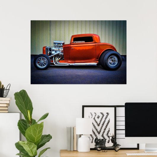 geblasenes, gehacktes Sofa Poster (Heimbüro)