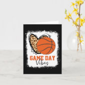 Gebleicht Bysketbyll Game Day Vibes Bysketbyll Mam Karte (Gelbe Blume)