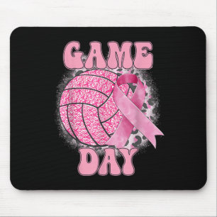 Gebleicht Game Day Brustkrebs Bewusstsein Pink Vol Mousepad