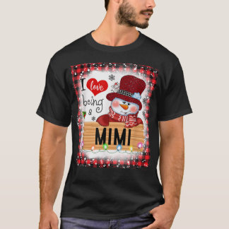Gebleicht habe ich Liebe, ein Mimi Snowman Familie T-Shirt