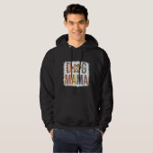 gebleicht Hund Mama Leopard und Mama Boho Mutter Hoodie (Vorne ganz)