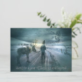 gebleicht Korallenschneegebirge Weihnachten Rentie (Stehend Vorderseite)