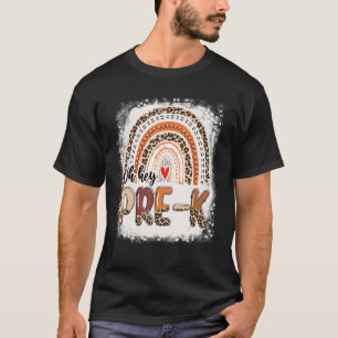Gebleicht Leopard Regenbogen Oh Hey Vor K Zurück i T-Shirt