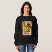 Gebleicht Liebe Glamma Leben Truthahn Fall Herbst  Sweatshirt (Vorne ganz)