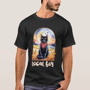 Gebleicht Lustige Katzen-Meme Schwarze Katze Lokal T-Shirt