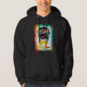 gebleicht Softball Mama Leben mit Leopard und Mess Hoodie