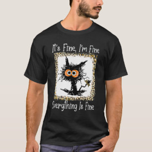 Gebleichte Basketball-Mutter Unordentliche Katze S T-Shirt