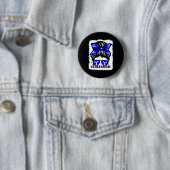Gebleichte Cheer-Mutter Mama Eltern Cheerleading-M Button (Beispiel)