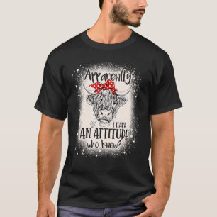 Gebleichte Highland-Kuh Anscheinend Habe Ich Eine T-Shirt