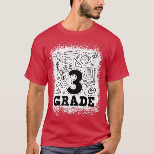 Gebleichte Typografie Team 3. Klasse  T-Shirt
