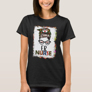 Gebleichte Weihnachts-Notaufnahme-Krankenschwester T-Shirt