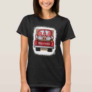 Gebleichte Weihnachtsfamilie Gnome Truck Leopard M T-Shirt