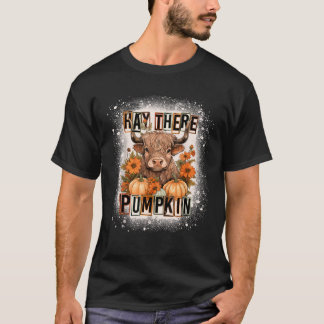 gebleichter Hai dort Pumkin Hochland Kuh Fall Herb T-Shirt