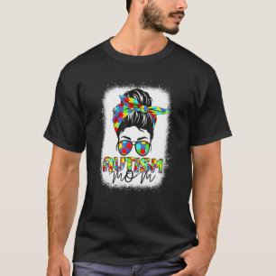 Gebleichtes Autismus-Mutter-Leben-Unordentlicher-B T-Shirt