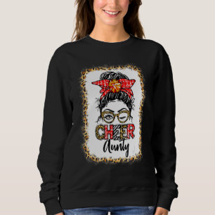 Gebleichtes Cheer Tante Cheerleading Unordentliche Sweatshirt
