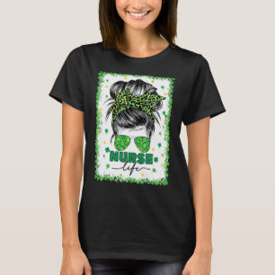 Gebleichtes Krankenpfleger Leben Unordentlicher Kn T-Shirt