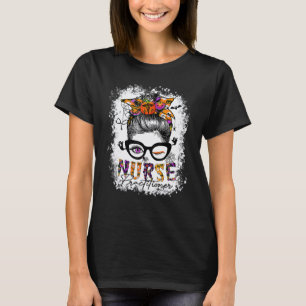 Gebleichtes Krankenschwester-Praktikant Halloween- T-Shirt