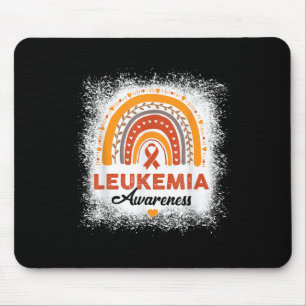 Gebleichtes Leukämie-Bewusstsein Gebleichter Regen Mousepad