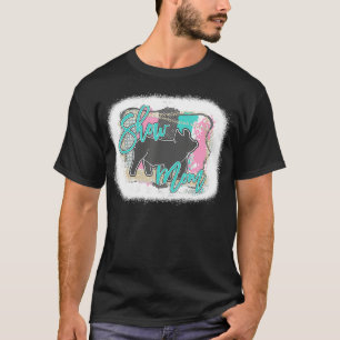 Gebleichtes Schwein zeigt Mama Muttertag T-Shirt