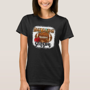 Gebleichtes Touchdown-Saison Western Football-Rind T-Shirt