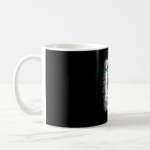 Gebleichtes unordentliches Dutt-Krieger-Prävention Kaffeetasse