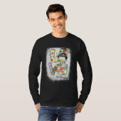 Geblendete Liebe Vorkinderlehrer Ostern Messy Bun T-Shirt (Vorne ganz)