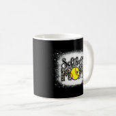 geblendete Softball Mama Leopard Print Softball Ma Kaffeetasse (VorderseiteRechts)