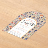 Geblüht 16 . Geburtstag-Einladung transparent Acryleinladungen (Ablage )