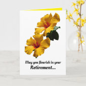 Geblüht Altersruhekarte Karte (Gelbe Blume)