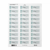 geblüht Blau- und Cremedamast (Vorne)