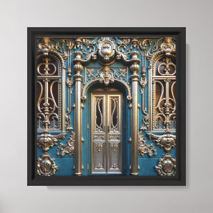 Geblüht Fassade Stretched Canvas Print Leinwanddruck