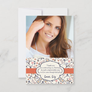 Geblüht floral Foto Dankeschön Hinweise Mitteilungskarte
