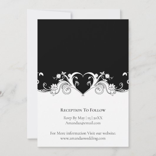 Geblüht Foto Einladung (Rückseite)