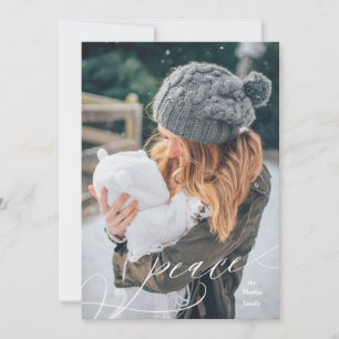 Geblüht Friedensüberlagerung Feiertagskarte