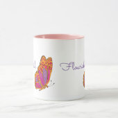 "Geblüht" Frühjahrsschmetterling-Tasse Tasse (Zentrum)