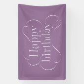 Geblüht Happy Birthday Design Banner (Vertikal)