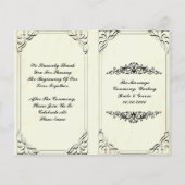 geblüht Hochzeitsprogramm (Vorderseite)