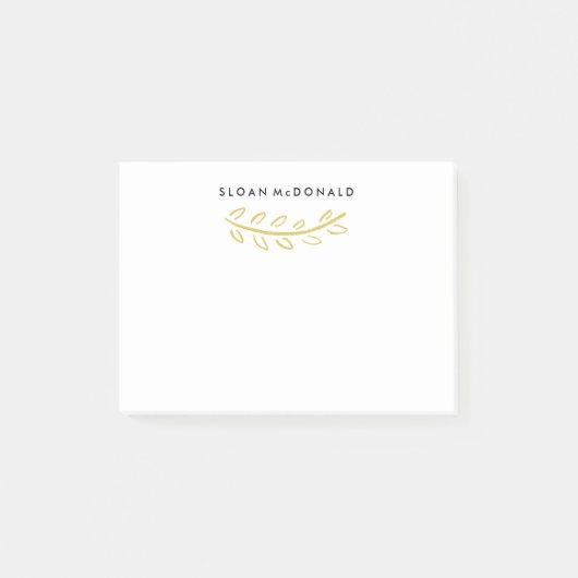 Geblüht + Minimale Post-It-Notes Post-it Klebezettel (Vorderseite)